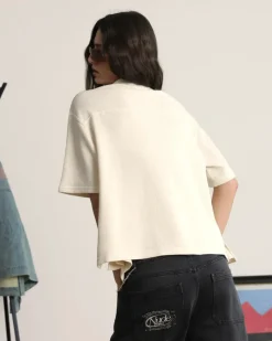 Nude Project Marbella Waffle Shirt Off-White Best