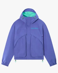 Nude Project Milestones Windbreaker Jacket Blue Clearance