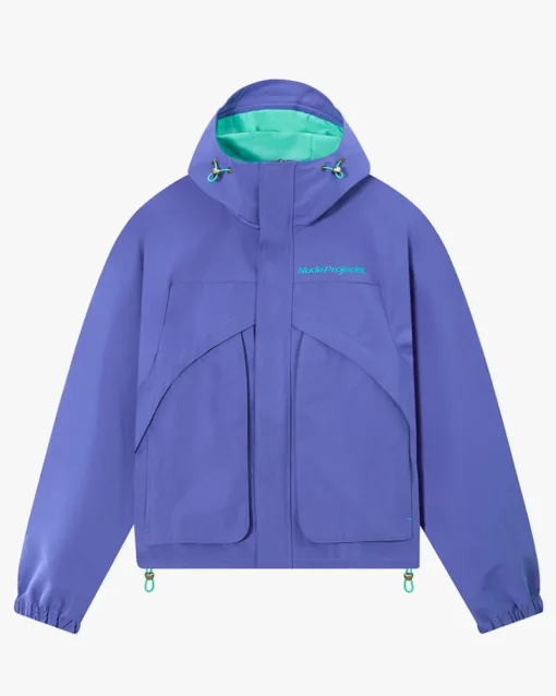 Nude Project Milestones Windbreaker Jacket Blue Clearance