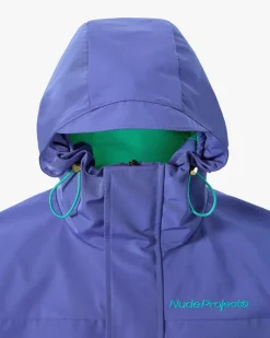 Nude Project Milestones Windbreaker Jacket Blue Clearance