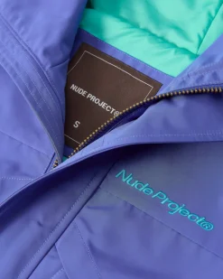Nude Project Milestones Windbreaker Jacket Blue Clearance