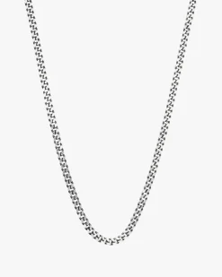 Nude Project Minicuban Necklace Silver New