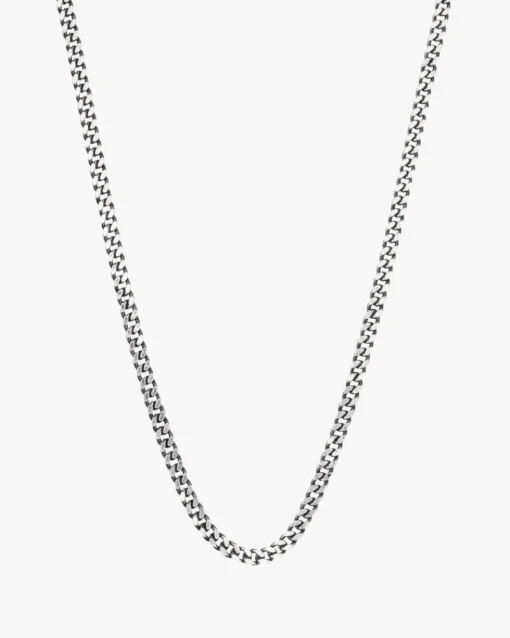 Nude Project Minicuban Necklace Silver New