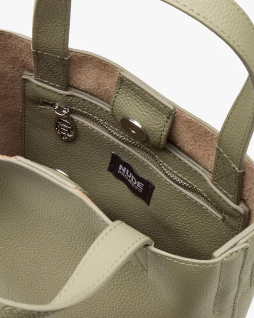 Nude Project Minimal Leather Bag Olive Fashion