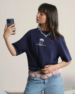 Nude Project Mushroom Tee Navy New