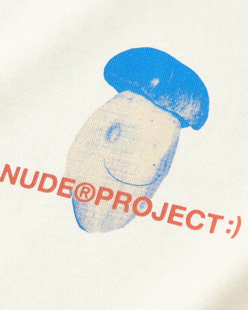 Nude Project Mushroom Tee Soft Yellow Clearance