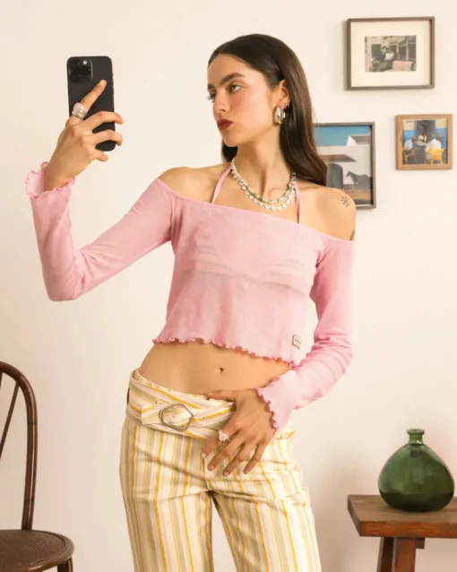 Nude Project Not Your Baby Top Pink Hot