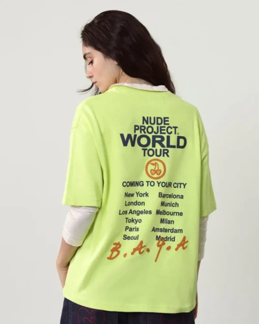 Nude Project Nude Tour Tee Lime Green Online