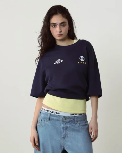 Nude Project Nude Tour Tee Navy Outlet