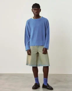 Nude Project Old Baggy Denim Shorts Sand Wash Outlet