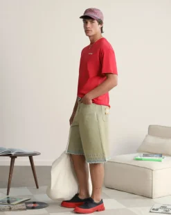 Nude Project Old Baggy Denim Shorts Sand Wash Outlet