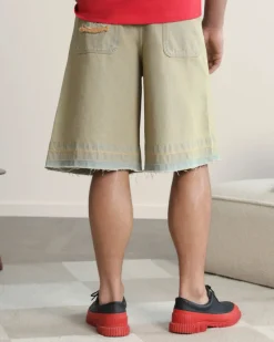 Nude Project Old Baggy Denim Shorts Sand Wash Outlet