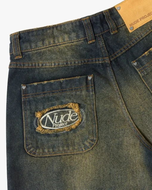Nude Project Old Baggy Jeans Indigo New