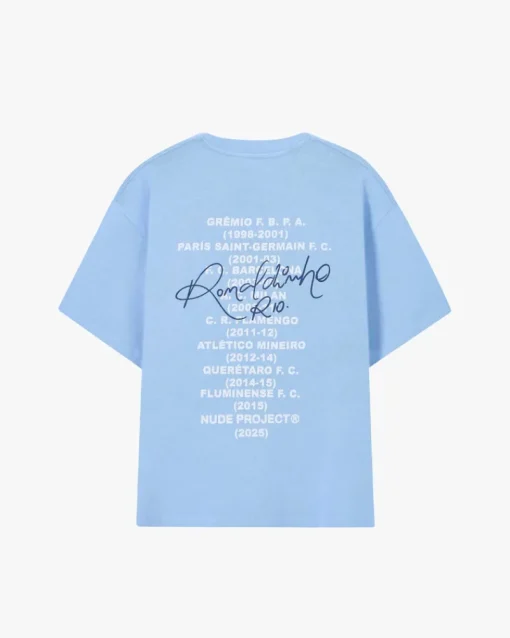 Nude Project Palmares Tee Light Blue Discount