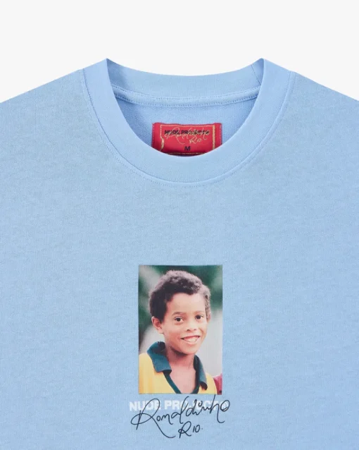 Nude Project Palmares Tee Light Blue Discount