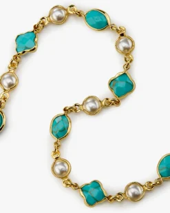 Nude Project Palmas Necklace Blue Clearance