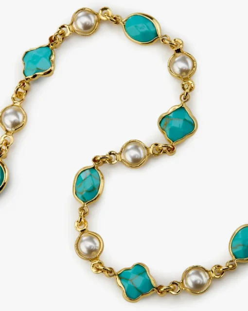 Nude Project Palmas Necklace Blue Clearance