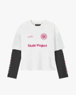 Nude Project Patty Waffle Longsleeve White Fashion