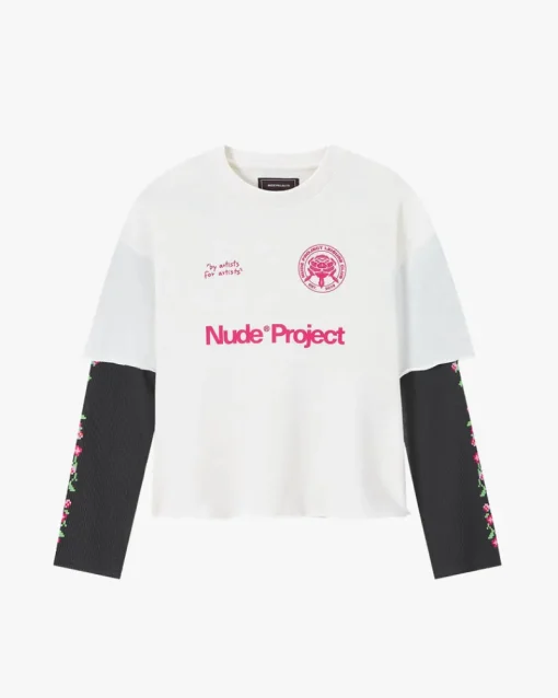 Nude Project Patty Waffle Longsleeve White Fashion