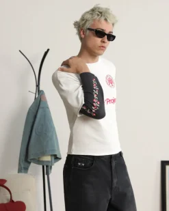 Nude Project Patty Waffle Longsleeve White Fashion