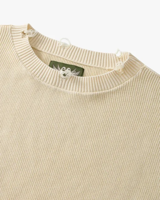 Nude Project Perfect Cropped Knit Sweater Off-White Best