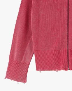 Nude Project Perfect Cropped Zip-Up Hoodie Raspberry Sale