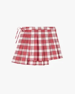 Nude Project Plaided Skirt Red Fashion