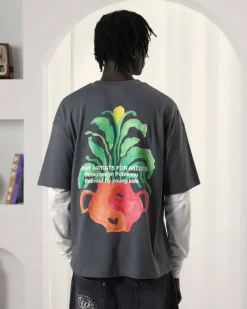 Nude Project Plant Tee Ash Discount