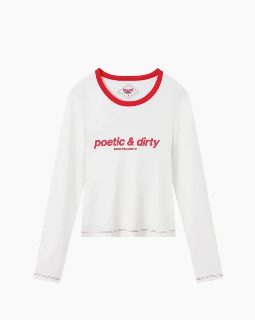 Nude Project Poetic Long-Sleeve Tee Off-White Clearance