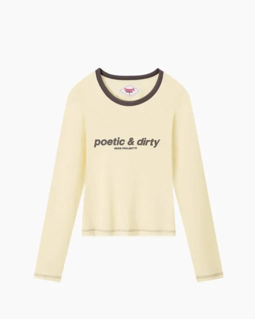 Nude Project Poetic Long-Sleeve Tee Yellow Outlet