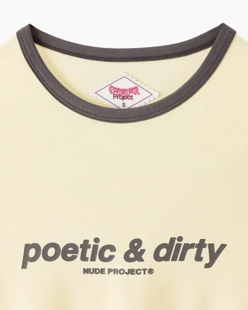 Nude Project Poetic Long-Sleeve Tee Yellow Outlet