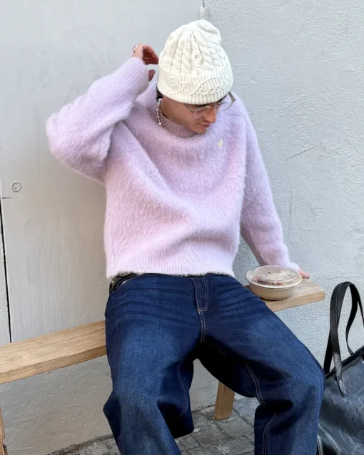 Nude Project Premium Alpaca Sweater Lilac Sale