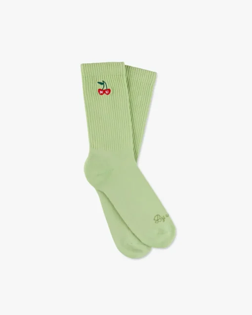 Nude Project Quote Socks Green/Grey 2Xpack Fashion