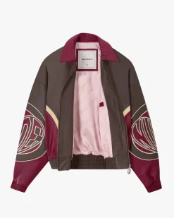 Nude Project "The" Leather Jacket Red Outlet