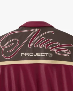 Nude Project "The" Leather Jacket Red Outlet