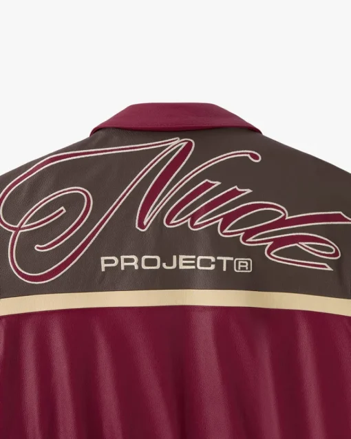 Nude Project "The" Leather Jacket Red Outlet