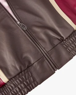 Nude Project "The" Leather Jacket Red Outlet