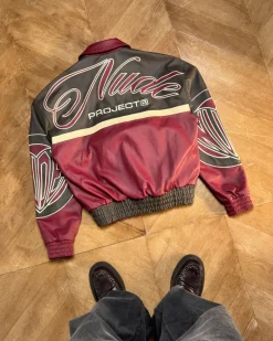 Nude Project "The" Leather Jacket Red Outlet