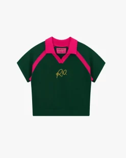 Nude Project R10 Knit Polo Forest Green Sale