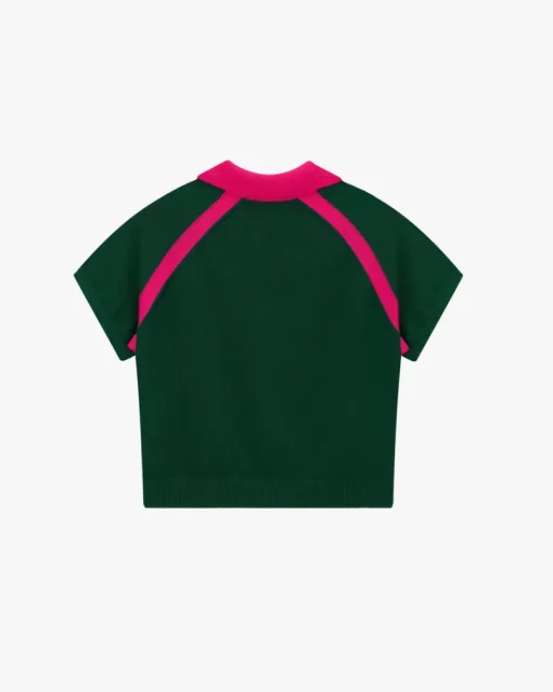Nude Project R10 Knit Polo Forest Green Sale