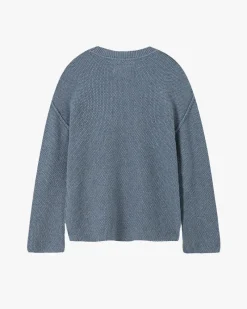 Nude Project Reversed Seams Knit Blue New