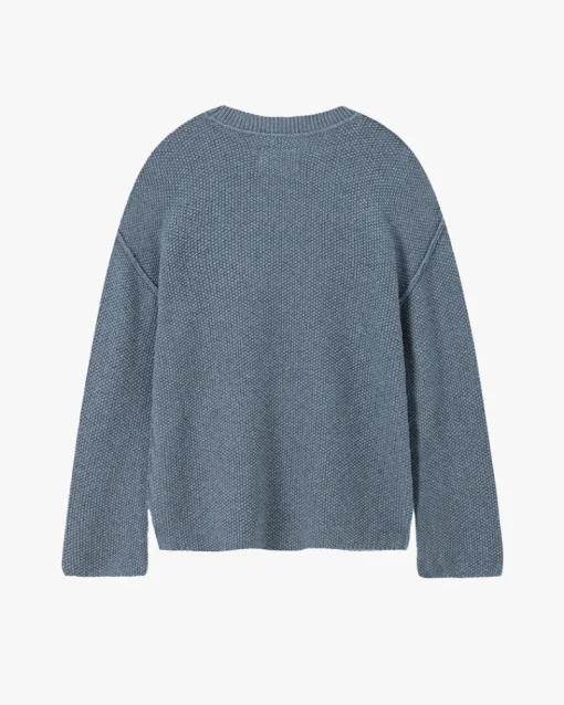 Nude Project Reversed Seams Knit Blue New