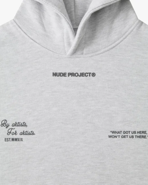 Nude Project Rodeo Hoodie Grey Melange Online