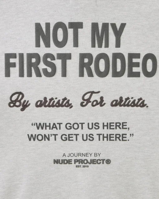 Nude Project Rodeo Hoodie Grey Melange Online