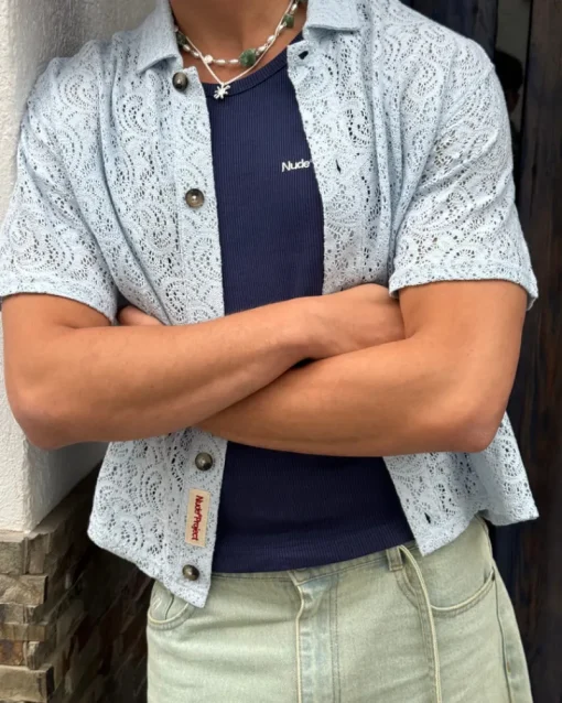 Nude Project Romantica Shirt Baby-Blue Outlet
