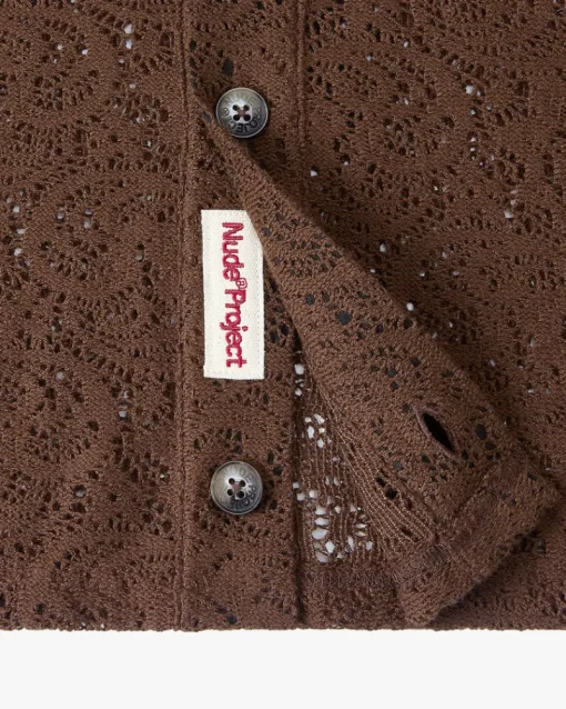 Nude Project Romantica Shirt Brown New