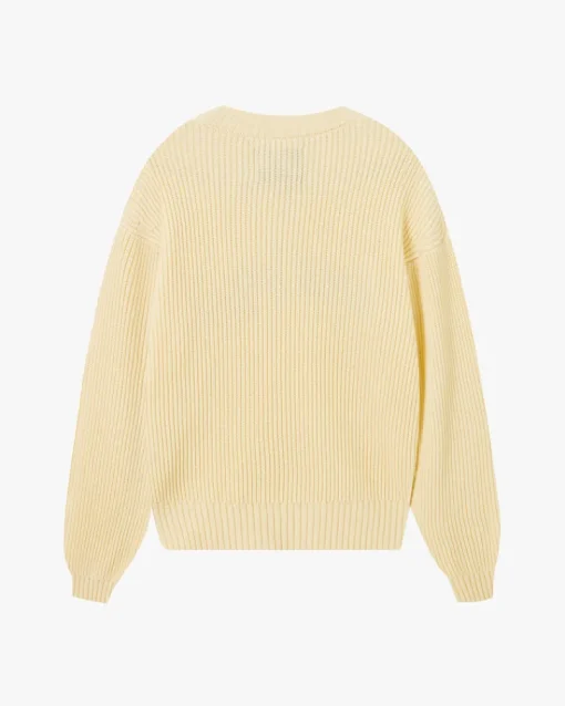 Nude Project Script Knit Sweater Offwhite New