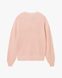 Nude Project Script Knit Sweater Pink Clearance