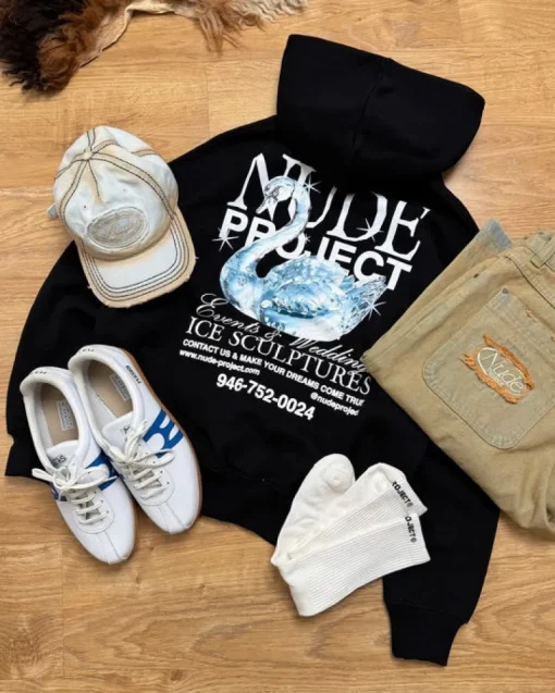 Nude Project Sculpture Hoodie Ash Online