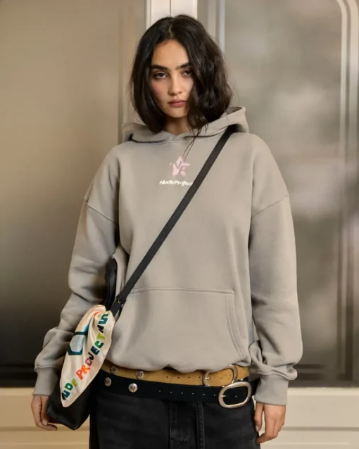 Nude Project Seoul Hoodie Light Grey Clearance